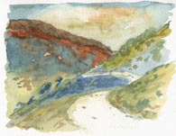 Aquarelle montagne