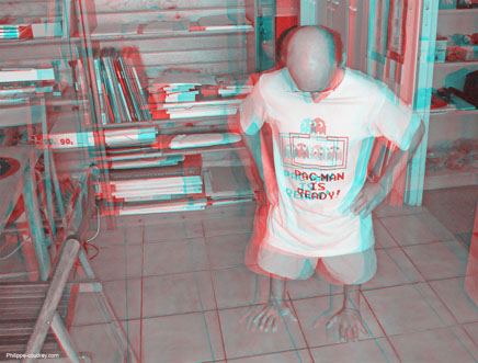 Photo truque en anaglyphe 3D