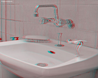 Photo truque en anaglyphe 3D