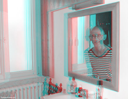 Photo truque en anaglyphe 3D