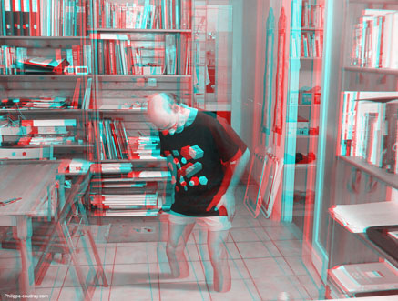 Photo truque en anaglyphe 3D