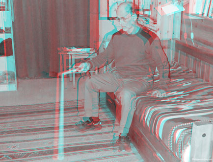 Photo truque en anaglyphe 3D